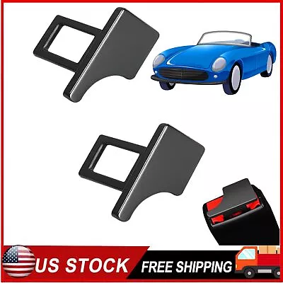 2x Car Seat Belt Clips Car Metal Seat Belt-Universal Car Seat For Most Vehicles • $5.35