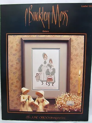 P Buckley Moss Sisters Cross Stitch Pattern Chart 102 Vintage 1983 Leaflet • $6.97