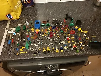 £9.99 • Buy Vintage Lego Mini Figures With Weapon Guns Spare Parts Helmets Shields Weapons