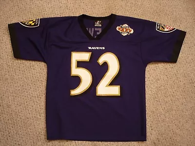 Ray Lewis Baltiomore Ravens Super Bowl XXXV Jersey Logo Athletic Medium • $92