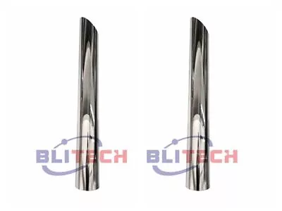 2PCS Blitech Chrome Stack Pipe 6 ODX 60 Length Mitre Cut  • $315