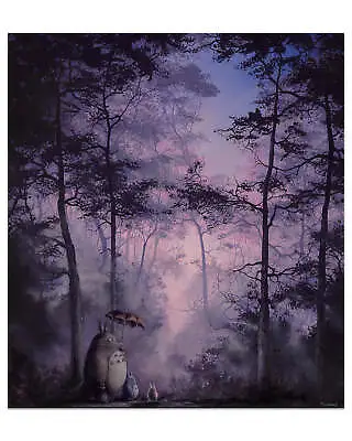 My Neighbor Totoro By Brian Mashburn Ltd Edition X/75 Print Poster Mondo MINT • $95