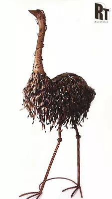 Vintage Style Standing Emu Bird Metal Ornament Home Garden Decor ZH12B868 • $134.99