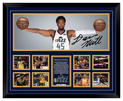 $119.99 • Buy Donovan Mitchell Wings Jazz Signed Poster Limited Edition Framed Memorabilia