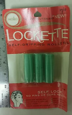 Vintage Curlers! Lockette Self -Gripping Rollers! Unique Old Hard To Find Items! • $39.99