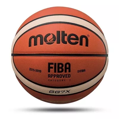 Basketball Ball Official Size 7 PU Leather Outdoor Game Match Molten GG7X • $28.99