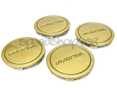 Rota Wheels Center Caps Gloss Gold Z Cap 4pcs Replacement G-force Torque Grid • $50