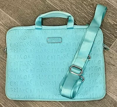 Marc Jacob’s Aqua Blue Laptop Bag With Adjustable Strap • $49.99