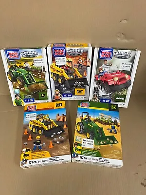 NEW Sealed Mega Bloks Set Tractor - Skid Steer Loader - Jeep Wrangler Choose One • £12