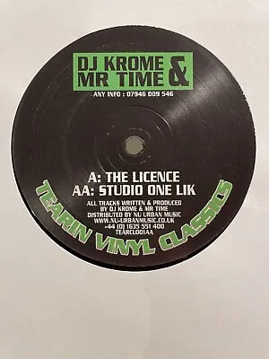 £35 • Buy Krome & Time - The Licence / Studio One Lick 12” Jungle Vinyl Tearin Vinyl 