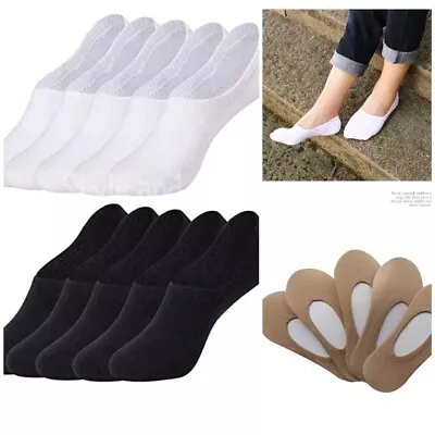 3pc Men Womens Invisible Trainer Socks Footsies No Shoe Show Liner Socks Ladies • £1.99