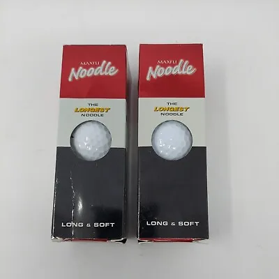 MAXFLI Noodle Long And Soft Golf Balls 6 Count (2 Boxes Of 3 Ea.)  • $10.98