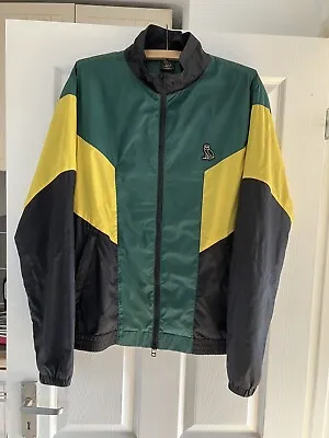 Drake Octobers Very Own Yellow Green Kingston Jamaica Windbreaker Jacket Large • £69.95