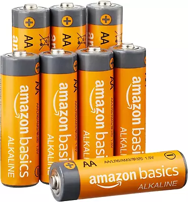 8-Pack AA Alkaline High-Performance Batteries 1.5 Volt 10-Year Shelf Life • $14.59