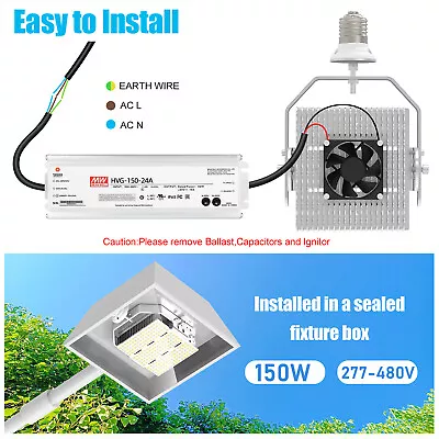 LED Retrofit Kit 150W 480V For Parking Lot Stadium Street Shoebox Fixture Light • $139.65
