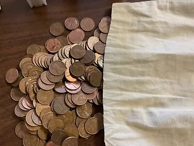 1960-D 1C Small Date Lincoln Cents Circulated: 200 Coins In Canvas Mint Bag • $14.99