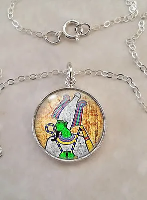 Sterling Silver 925 Pendant Necklace Choose An Ancient Egyptian God Or Goddess • $36.50