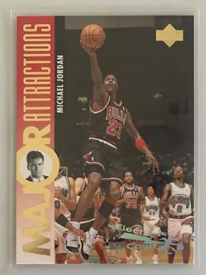 Michael Jordan / Charlie Sheen 1995-96 Upper Deck #339 Electric Court • $1.99