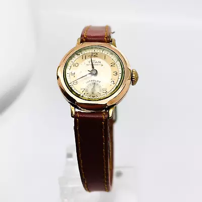 Unisex Antique TITAN Manual Wind Antimagnetic INCABLOC Watch • $350