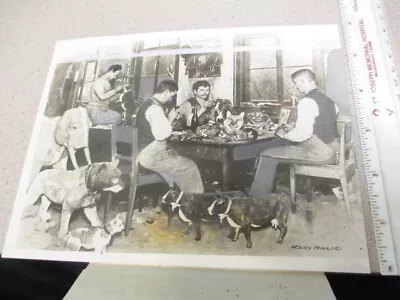 Vintage Toy Photo 1926 Toy Makers Factory Animals Elephant Cow Dog Store Display • $32