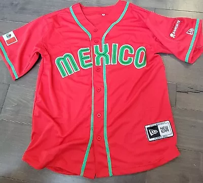 Mexico WBC Baseball Classic Jersey Bright Red Not Burgandy Size S • $66