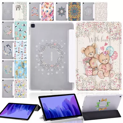 Printed Leather Cover Case Fit Samsung Galaxy Tab A 10.1 T510/Tab A7 10.4 Tablet • £4.04