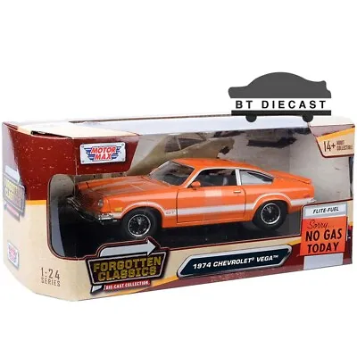 Motormax Forgotten Classics 1979 Chevrolet Vega Gt 1/24 Diecast Orange 79048 Or • $18.90