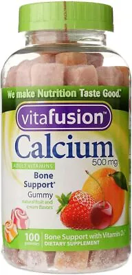 VitaFusion Calcium 500 Mg Dietary Supplement Gummies Natural Fruit And Cream...  • $46.95