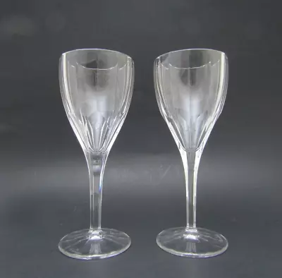 Set 2 Nachtmann Aspen Crystal Clear Red Wine Glass 7 5/8  Signed EXCELLENT • $58