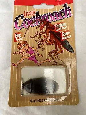 Vintage 2003 Creepy Realistic Cockroach Novelty Gag Gift Halloween Prop NEW • $1.39