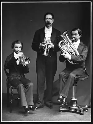 John Nevil Maskelyne With Two Dummies 1890 OLD PHOTO • $5.55