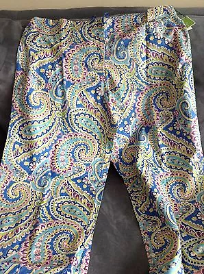Vera Bradley Capri Blue Pajama Bottoms Pants Size Large - Brand New • $69.95