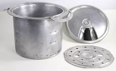 Vintage Mirro Hi-Speed Thrift Cooker Deep Well Pot Drop In 3 Piece Aluminum • $40.99