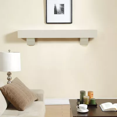 Duluth Forge 60-Inch Fireplace Shelf Mantel With Corbels - Antique White Finish • $149.99