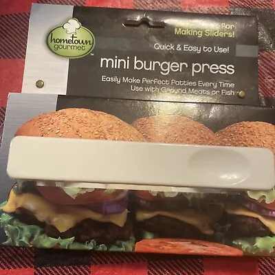 Hometown Gourmet Mini Burger Press Great For Making Sliders Brand New • $10
