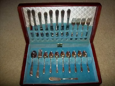 Vintage 1847 Rogers Bros. Silverware Set W/wooden Case • $25