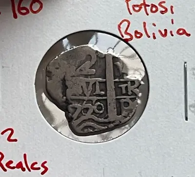 1760 Bolivia 2 Reales - Cob • $250