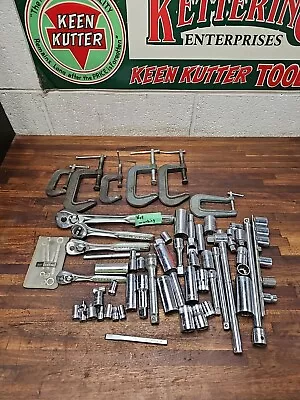 K987- Vintage USA Craftsman Tool Lot - Ratchets Sockets Etc • $41