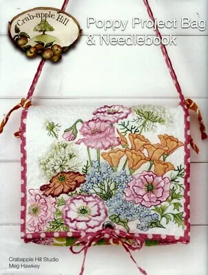 Poppy Project Bag & Needlebook - Pattern By Meg Hawkey - Embroidered Bag • $10