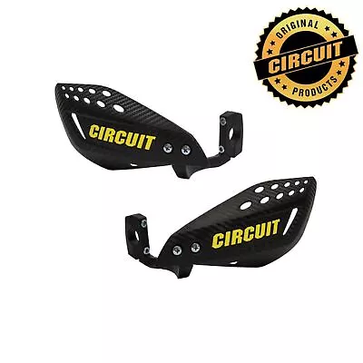 Circuit Equipment Vector Carbon Handguards Nylon Rod - Carbon / Yellow PM061-2D6 • $34.84