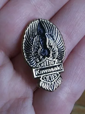 $13.64 • Buy Vintage Kawasaki Motor Cycles Eagle UPWING LOGO Biker Jacket Vest Hat Lapel PIN