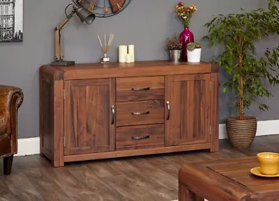 Large Walnut Sideboard | Wide Wooden Storage Cupboard | Cabinet With Flexible St • £699