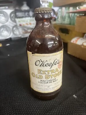 Rare O Keefes Extra Old Stock Brown Glass Bottle. AD • $39.99