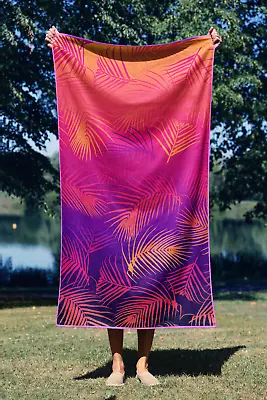 Microfibre Super Soft Beach Towel Sand Free Quick Dry Travel Gym Swimming Towels • $13.99
