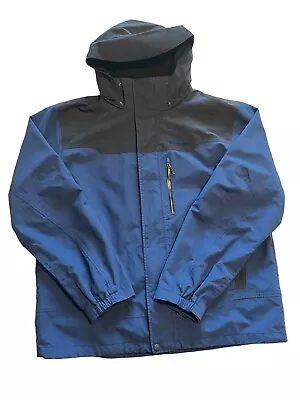Marmot Gore-Tex Men's XL Blue Double Zip Side Vent Ski Parka Jacket Cold Weather • $55