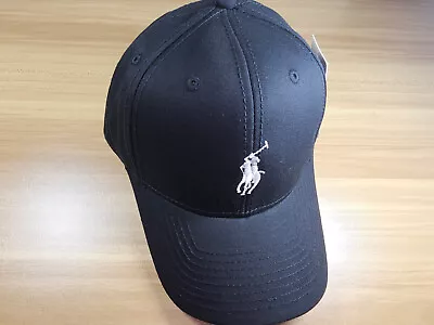 New Polo Ralph Lauren Genuine Baseball Cap Black Has Tags Inc 100% Cotton • $34.65