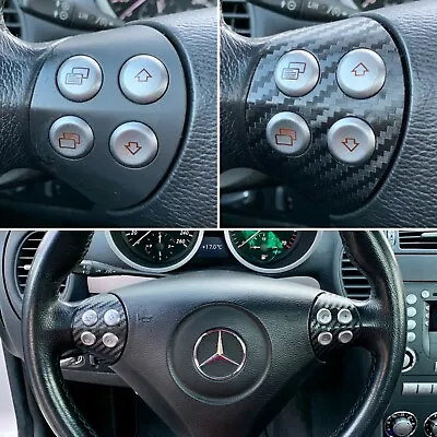 Mercedes Benz Steering Wheel Control Carbon SLK R171 W203 C203 C-class M271 AMG • $14.60