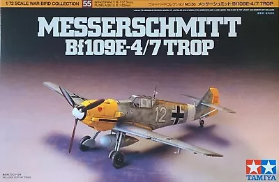 1/72 WW2 Fighter : Messerschmitt Bf-109E-4/7 Trop [Germany] #60755 : TAMIYA • $11.55