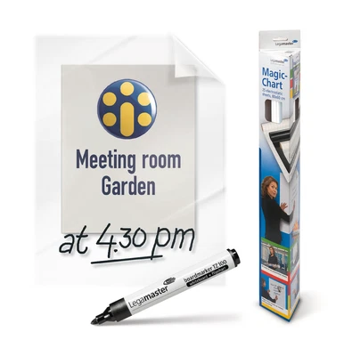 £28.85 • Buy Legamaster Magic Chart Whiteboard Sheets 600X800mm Clear 25 Sheets Per Roll