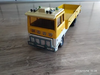 Vintage Matchbox Super Kings Trailor Ford H Series 1979 Yellow Truck K21 • $34.99